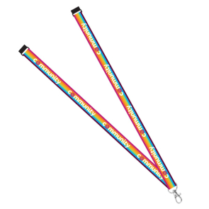 Rainbow lanyard